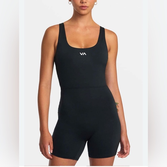 RVCA Pants - RVCA Women's Essential Unitard One Piece Black Size Medium NWT
